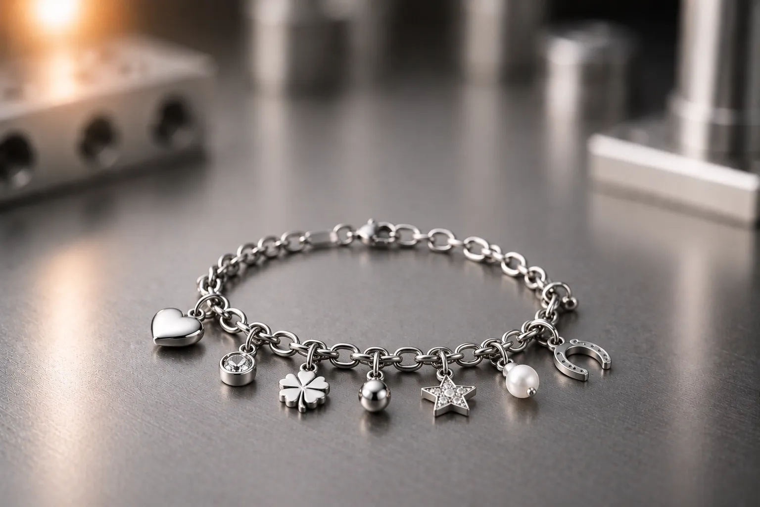 Charm bracelet — custom bracelets and bangles, produced to a buyer's own design