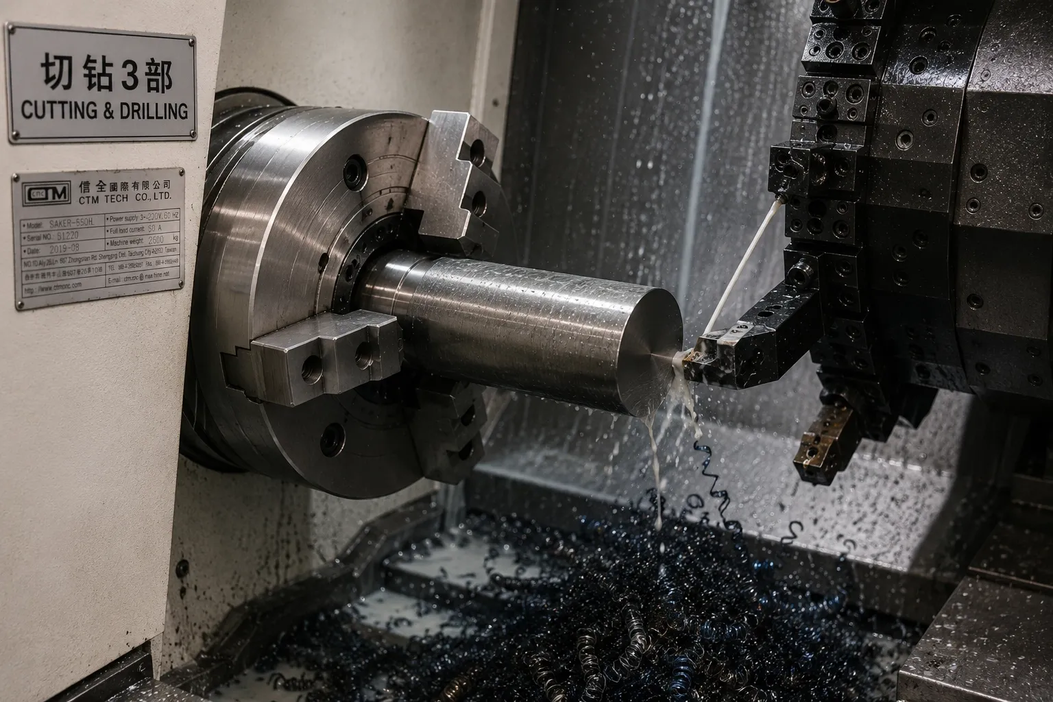 CNC machining, step 03: Roughing pass