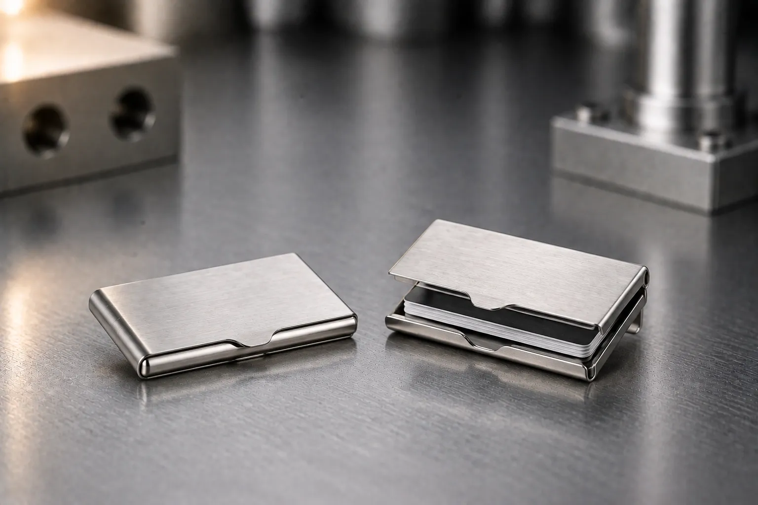 Card holders — custom cufflinks and men's accessories, produced to a buyer's own design