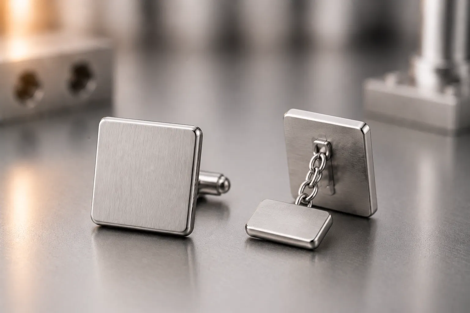 Chain-link cufflinks — custom cufflinks and men's accessories, produced to a buyer's own design