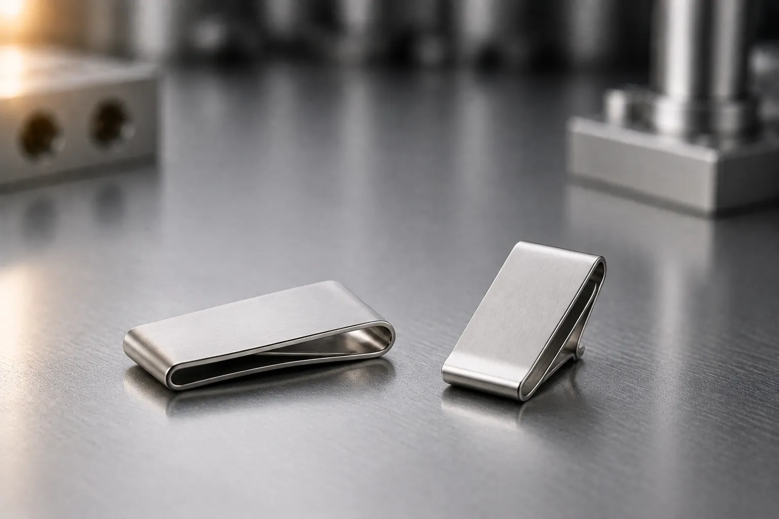 Money clips — custom cufflinks and men's accessories, produced to a buyer's own design