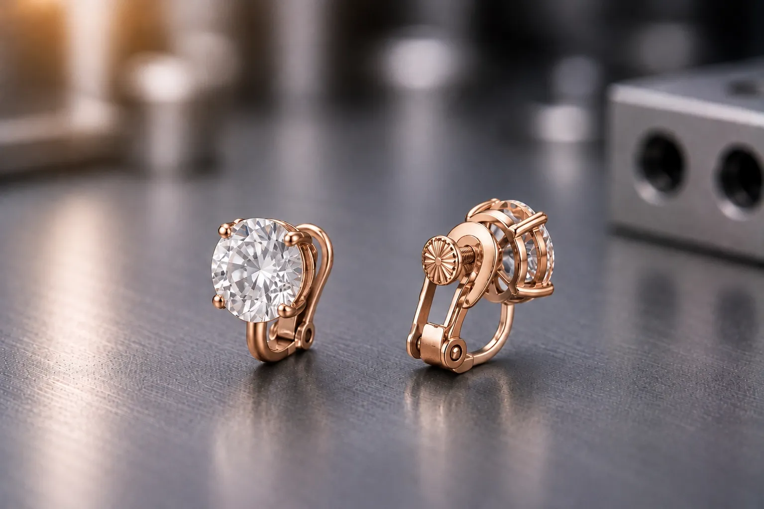 Clip-ons — custom earrings, produced to a buyer's own design