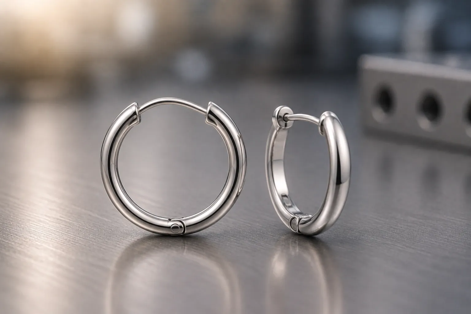 Hoops — custom earrings, produced to a buyer's own design