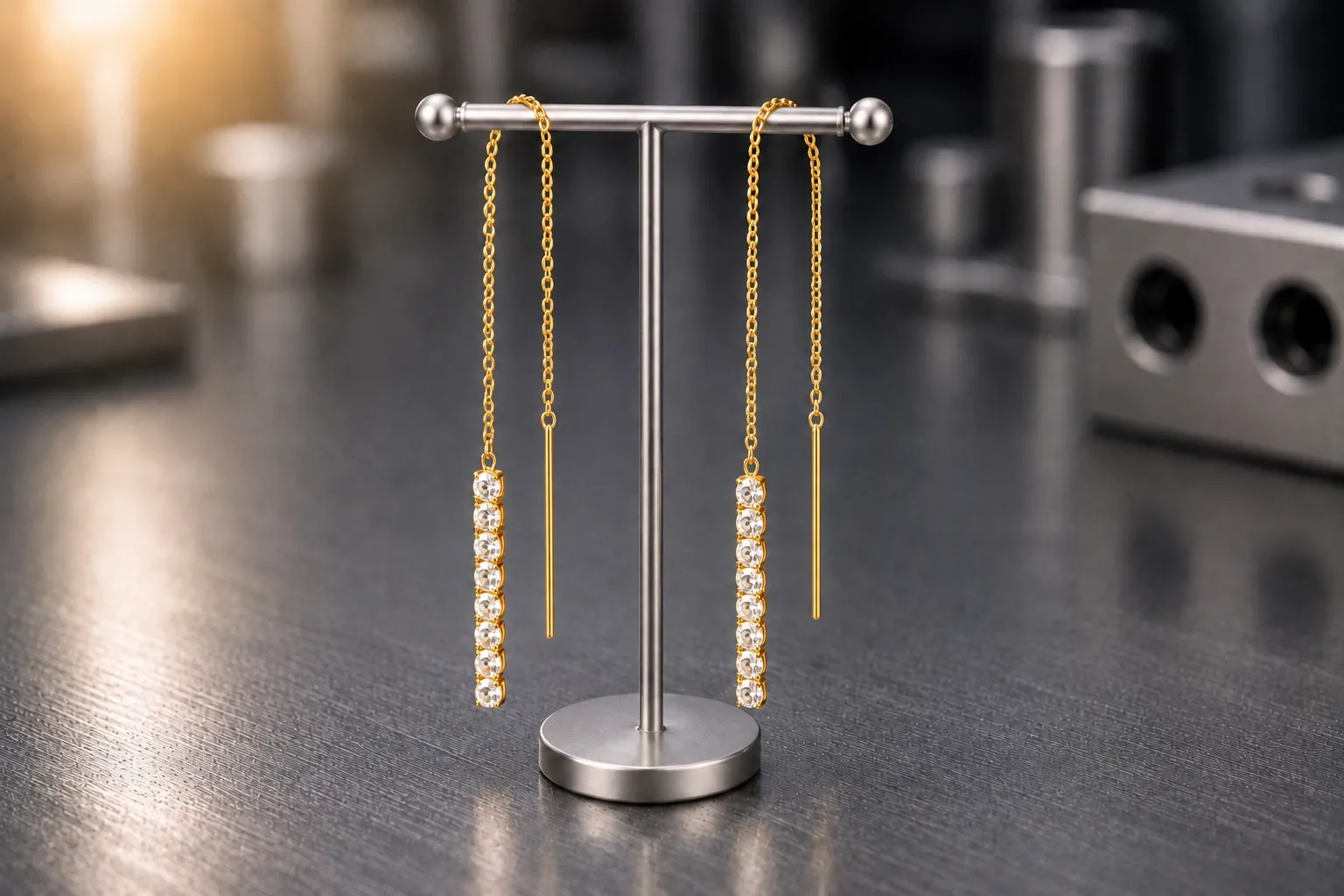 Threaders — custom earrings, produced to a buyer's own design