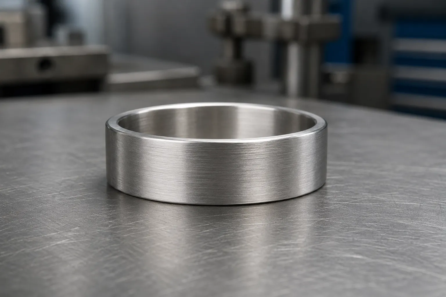 Satin / brushed — stainless steel 316l, produced to a buyer's own design