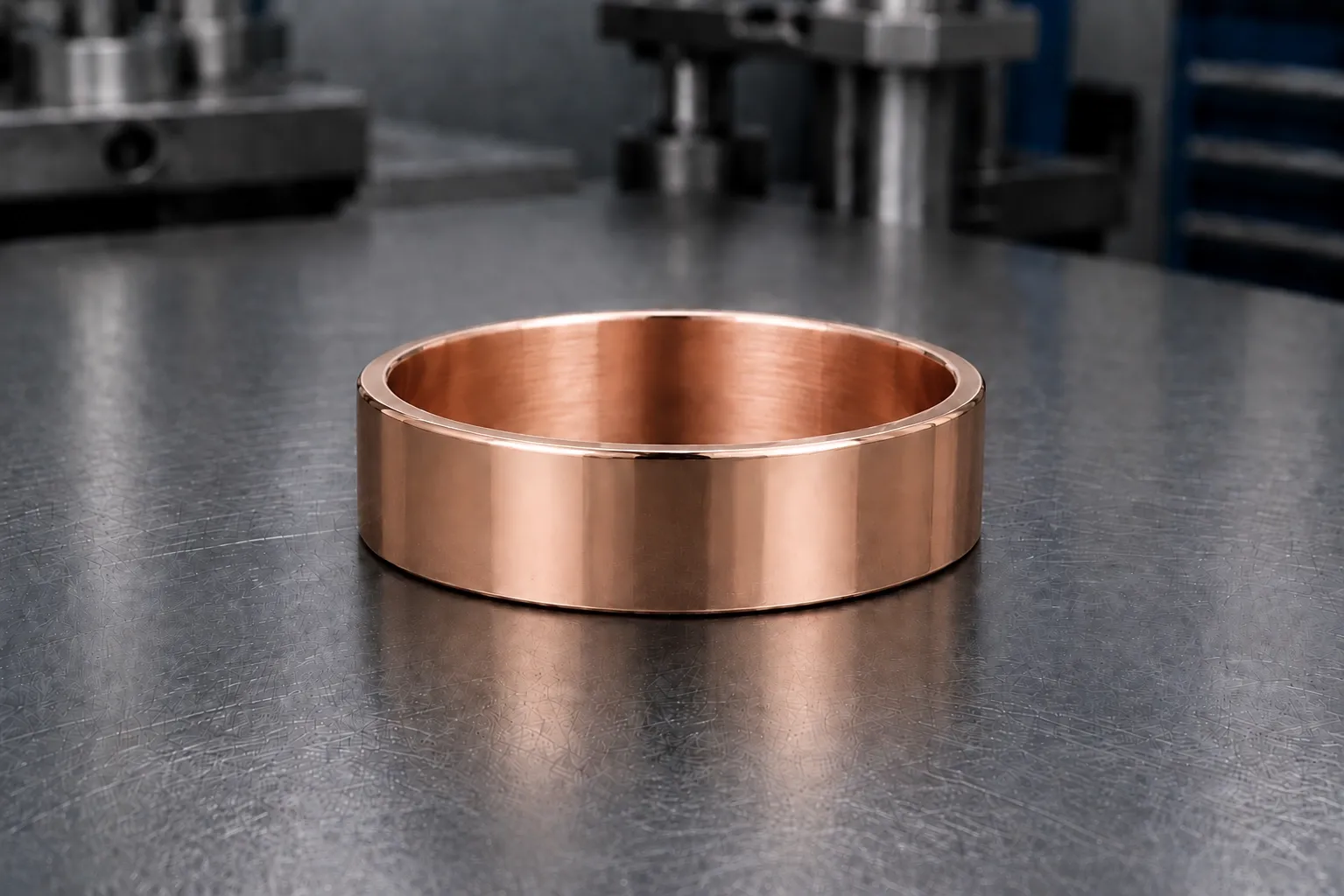 Rose gold — brass (c2600 / c3604), produced to a buyer's own design