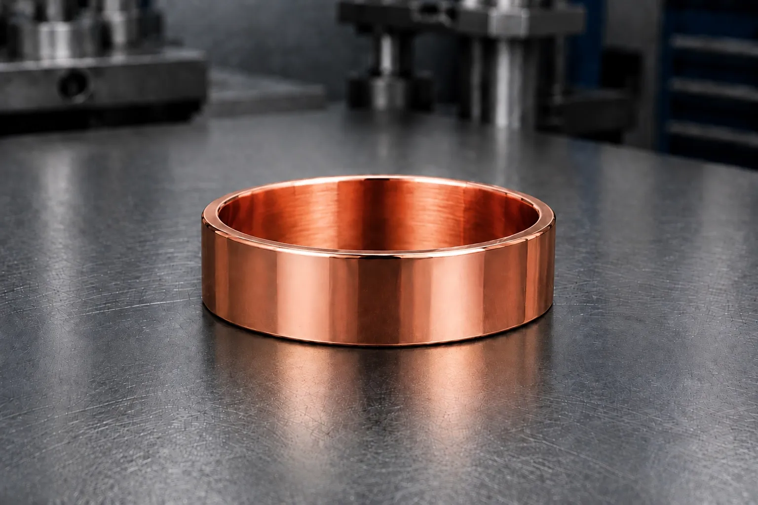 Polished copper — copper & bronze, produced to a buyer's own design
