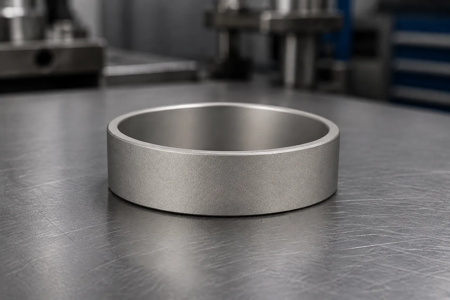 Bead blast — titanium (grade 2 / grade 5), produced to a buyer's own design