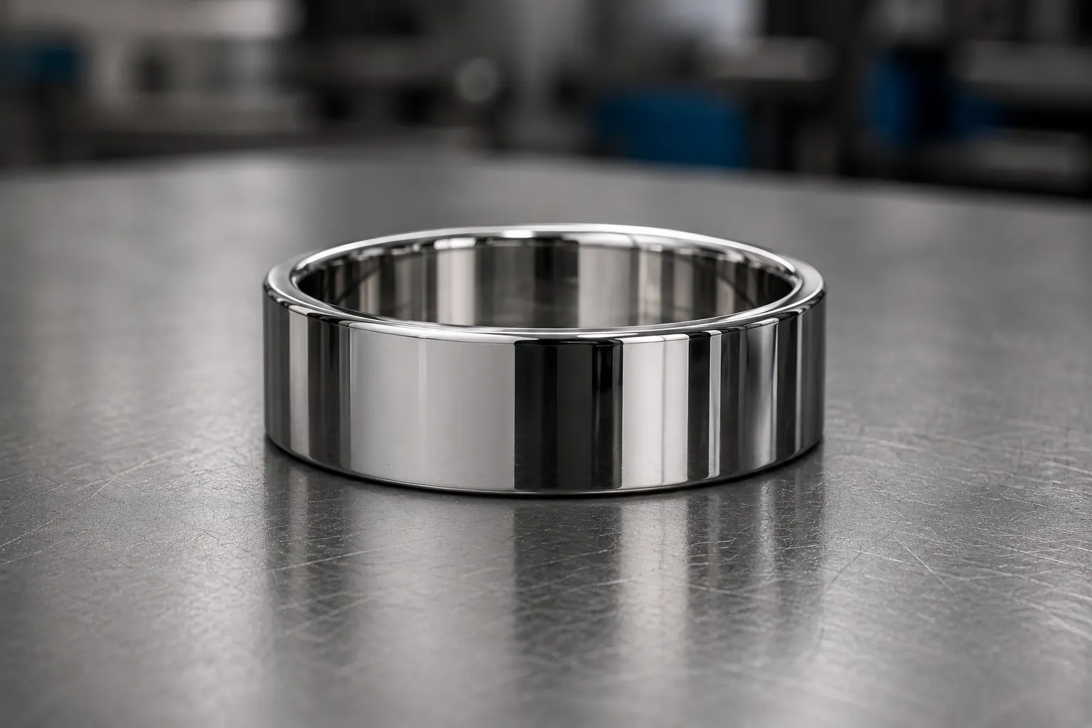 Mirror polish — titanium (grade 2 / grade 5), produced to a buyer's own design