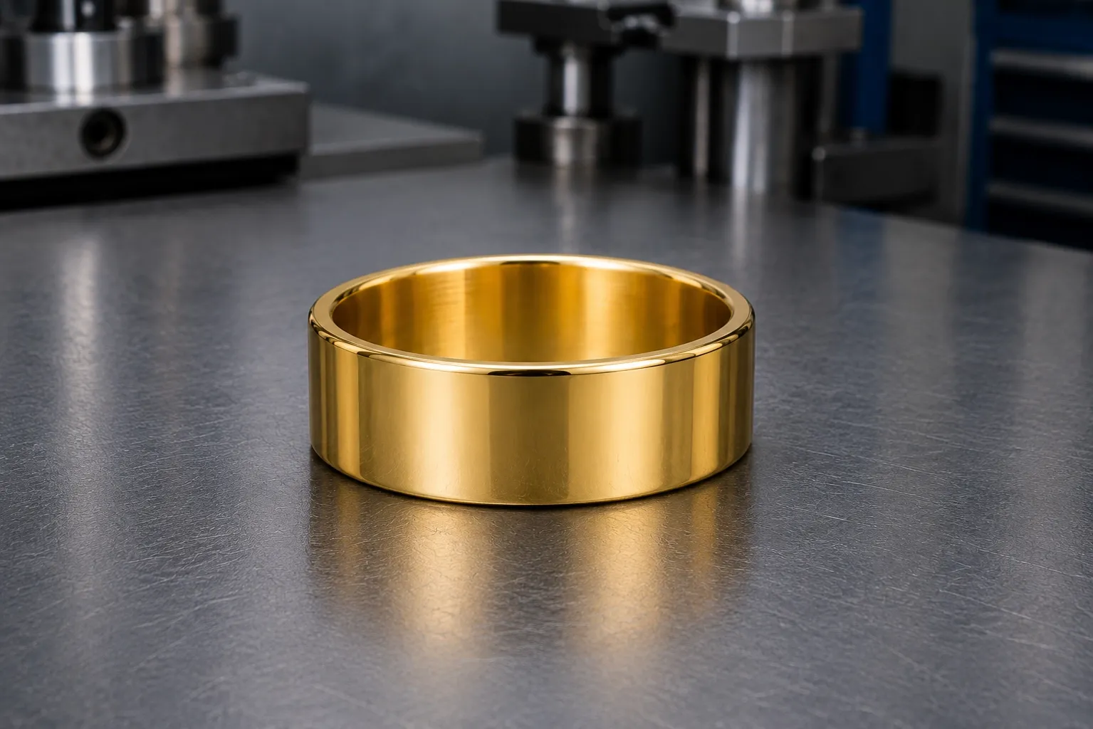Gold — zinc alloy (zamak 3 / 5), produced to a buyer's own design