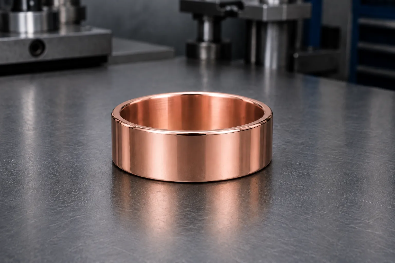 Rose gold — zinc alloy (zamak 3 / 5), produced to a buyer's own design