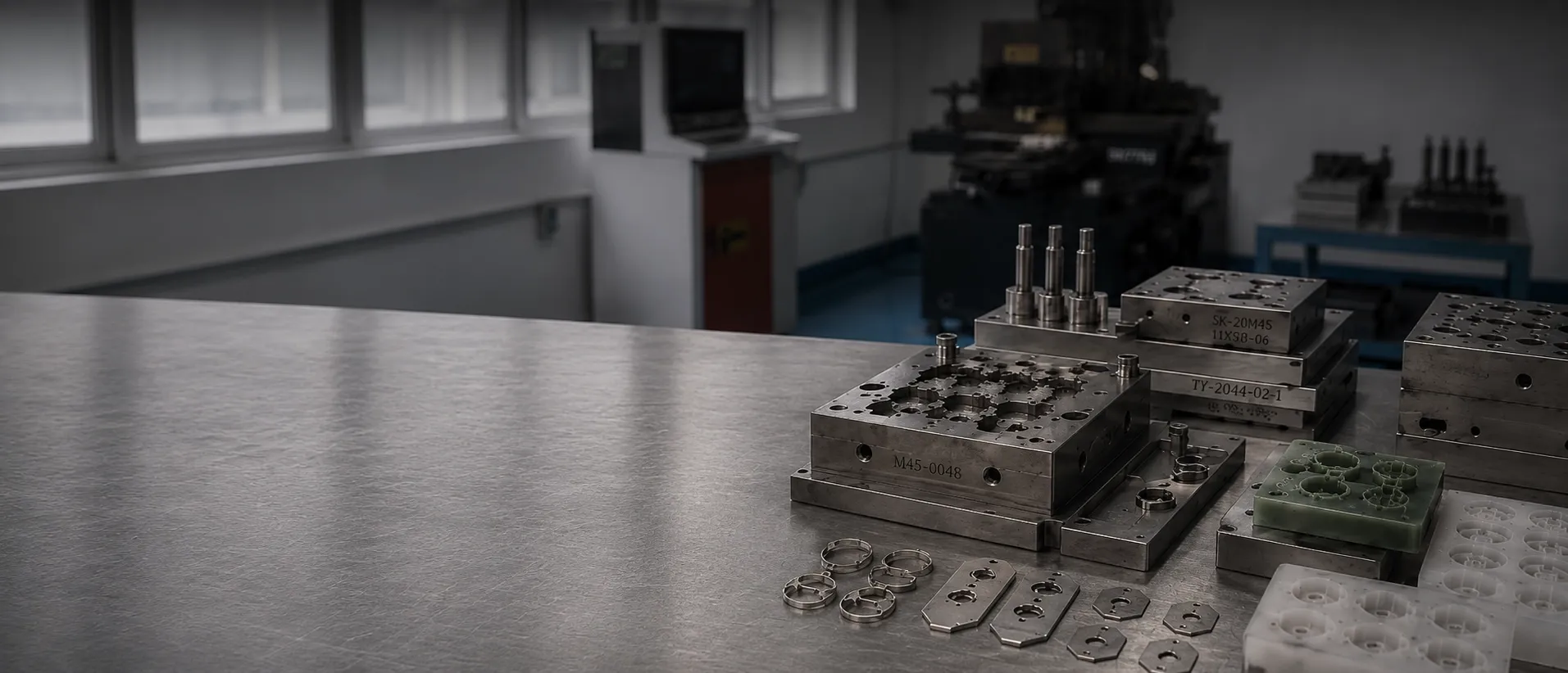 Steel stamping dies and casting molds