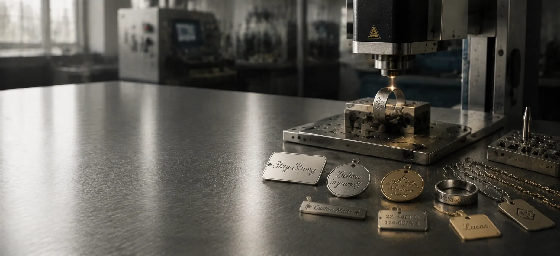Laser engraving and marking in production