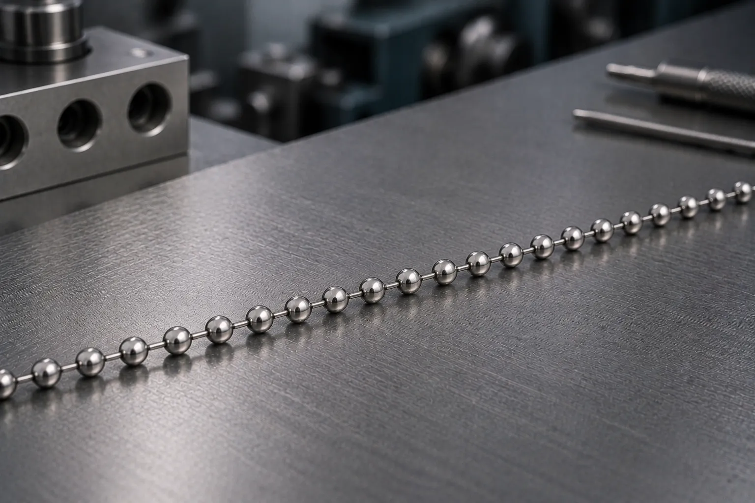 Ball — chain making, produced to a buyer's own design