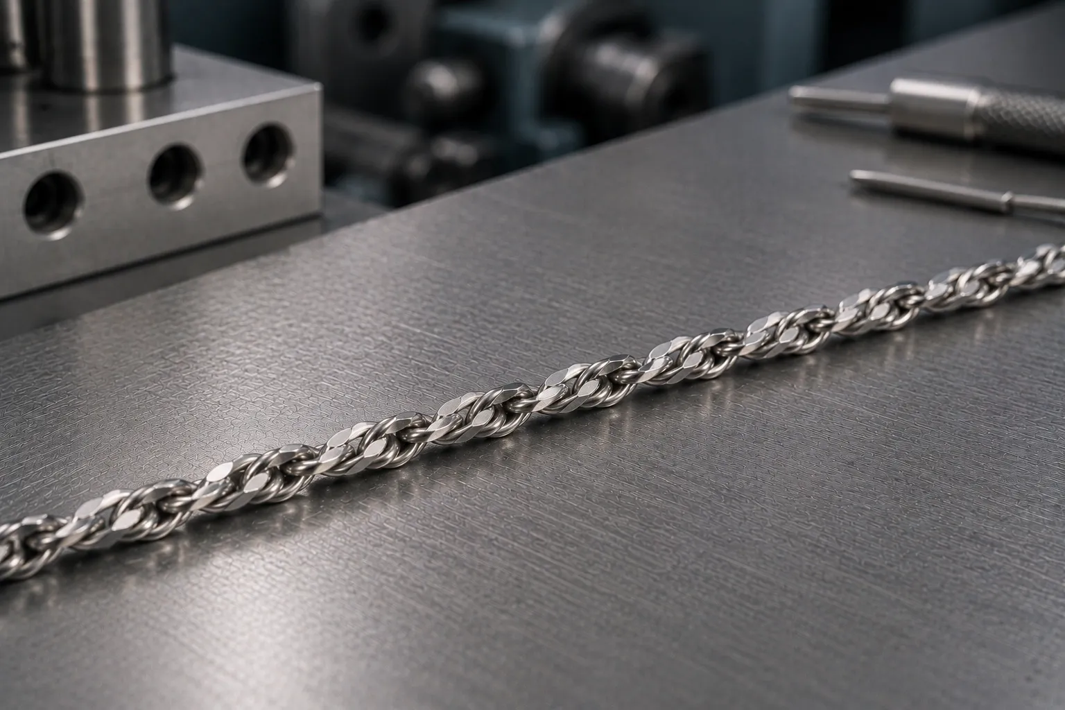 Singapore — chain making, produced to a buyer's own design