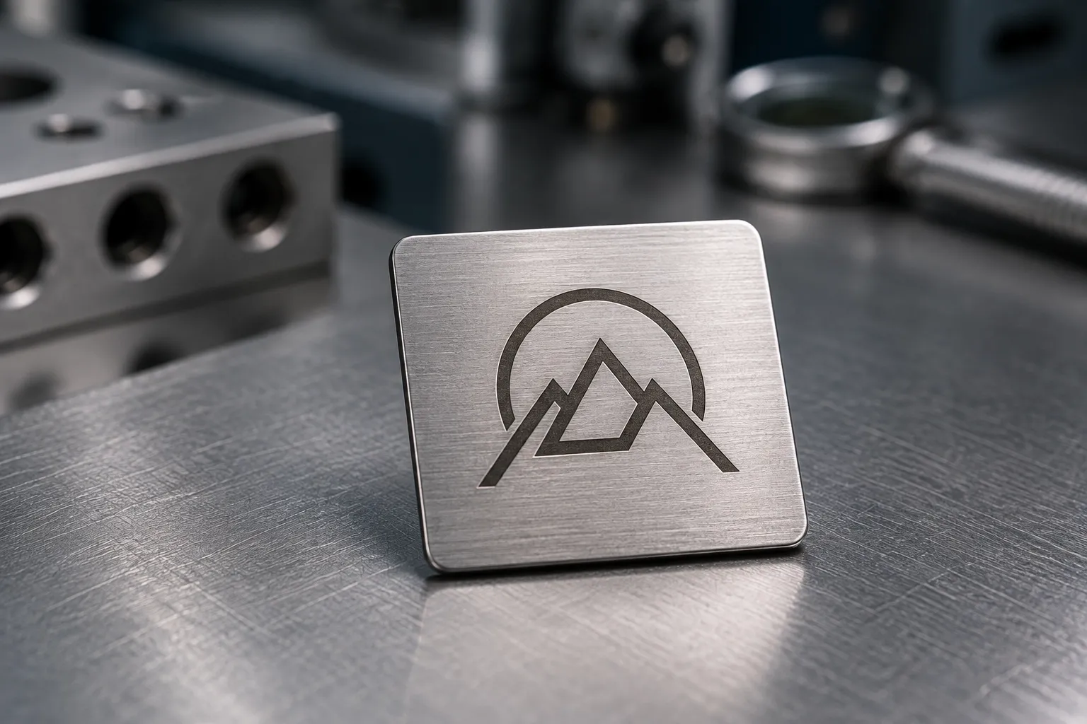 Brand logo — laser engraving and marking, produced to a buyer's own design