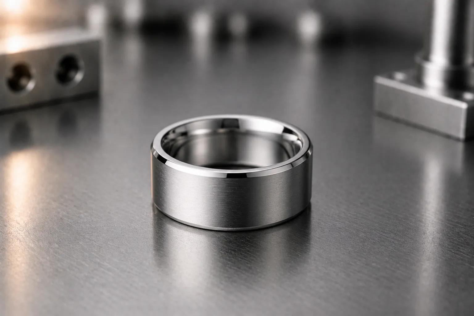 Plain band — men's jewelry manufacturing, produced to a buyer's own design