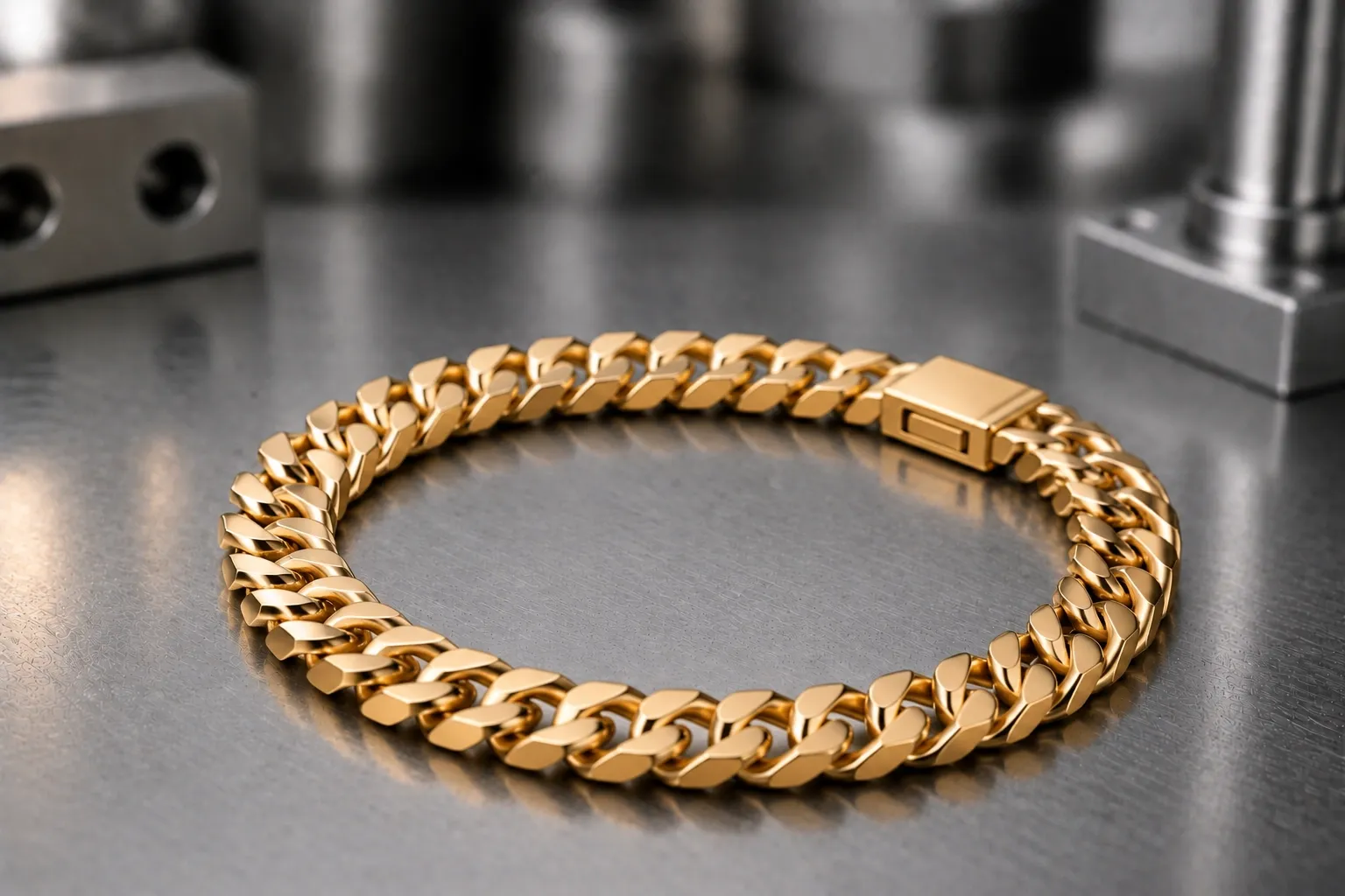 Cuban chain — men's jewelry manufacturing, produced to a buyer's own design