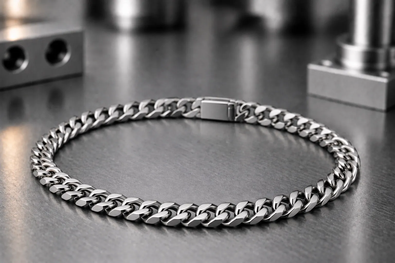 Curb chain — men's jewelry manufacturing, produced to a buyer's own design