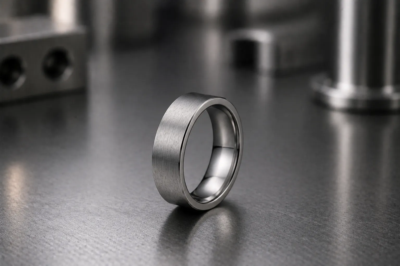 Titanium band — men's jewelry manufacturing, produced to a buyer's own design