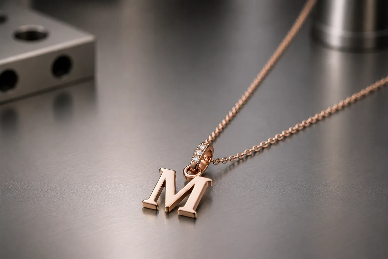 Initial pendant — custom necklaces and pendants, produced to a buyer's own design