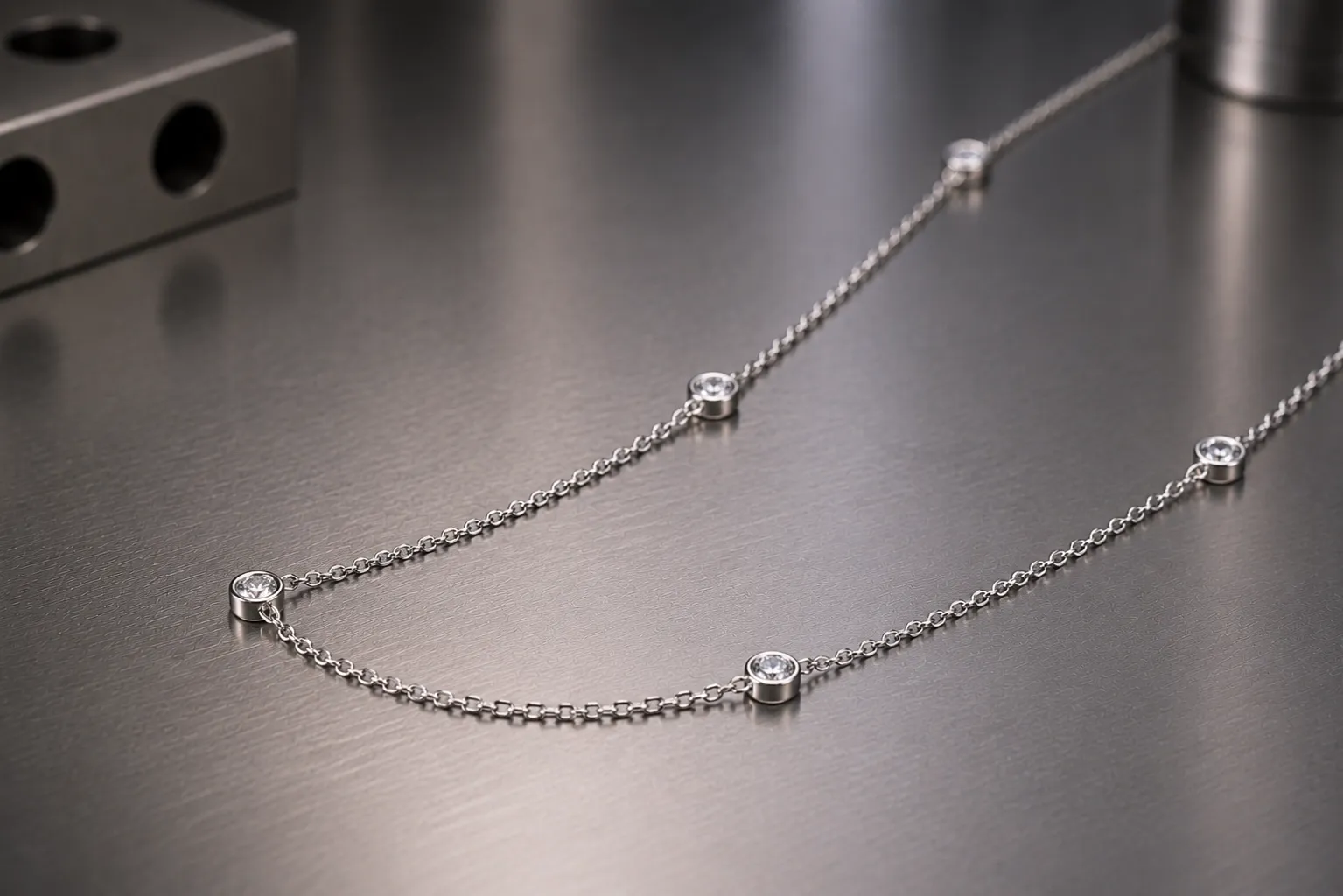 Station necklace — custom necklaces and pendants, produced to a buyer's own design