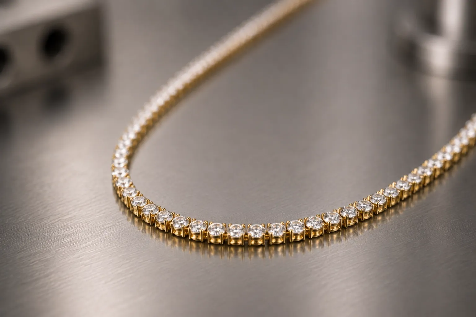 Tennis necklace — custom necklaces and pendants, produced to a buyer's own design