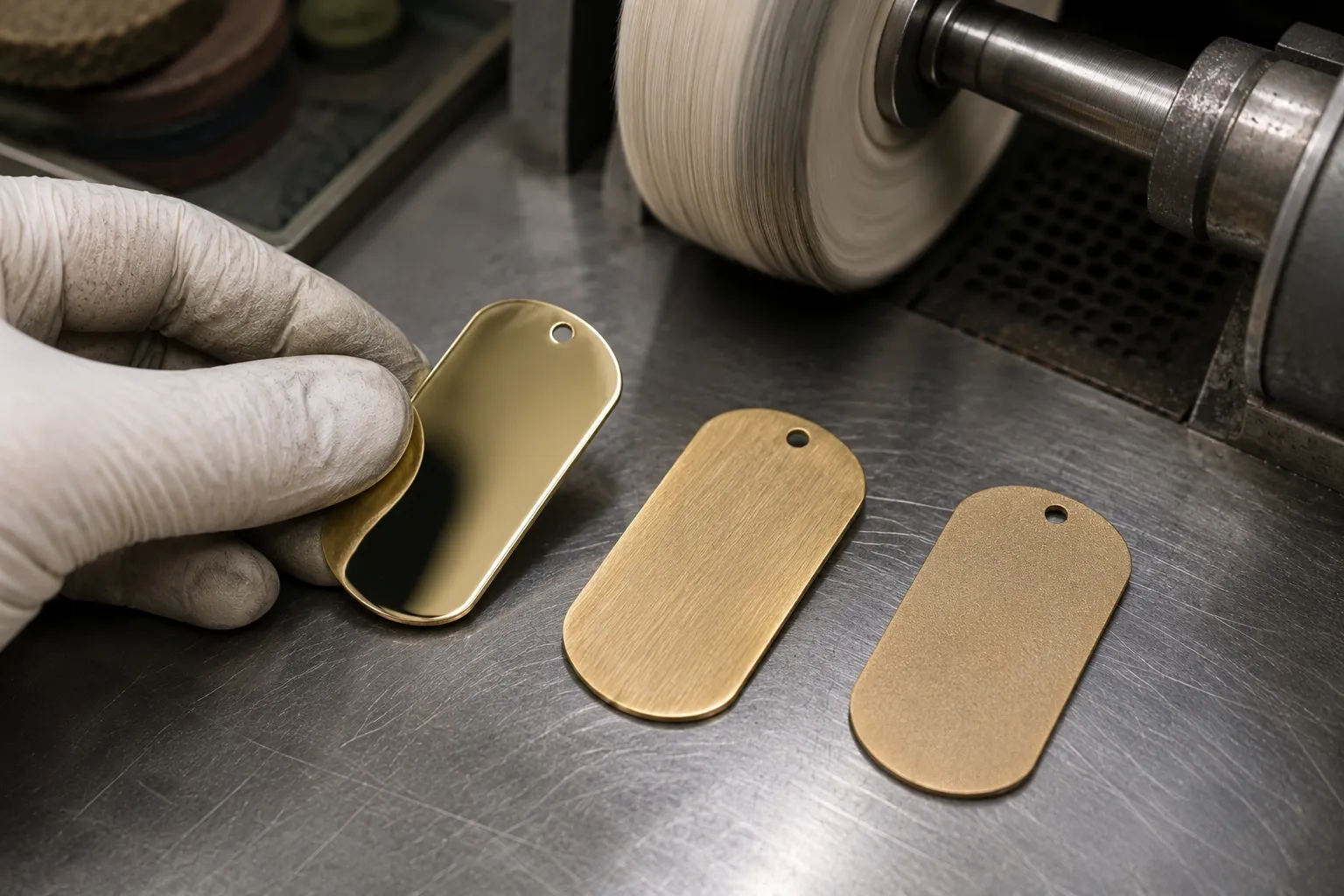 Polishing and finishing, step 04: Final polish, satin brush or bead blast to the specified finish