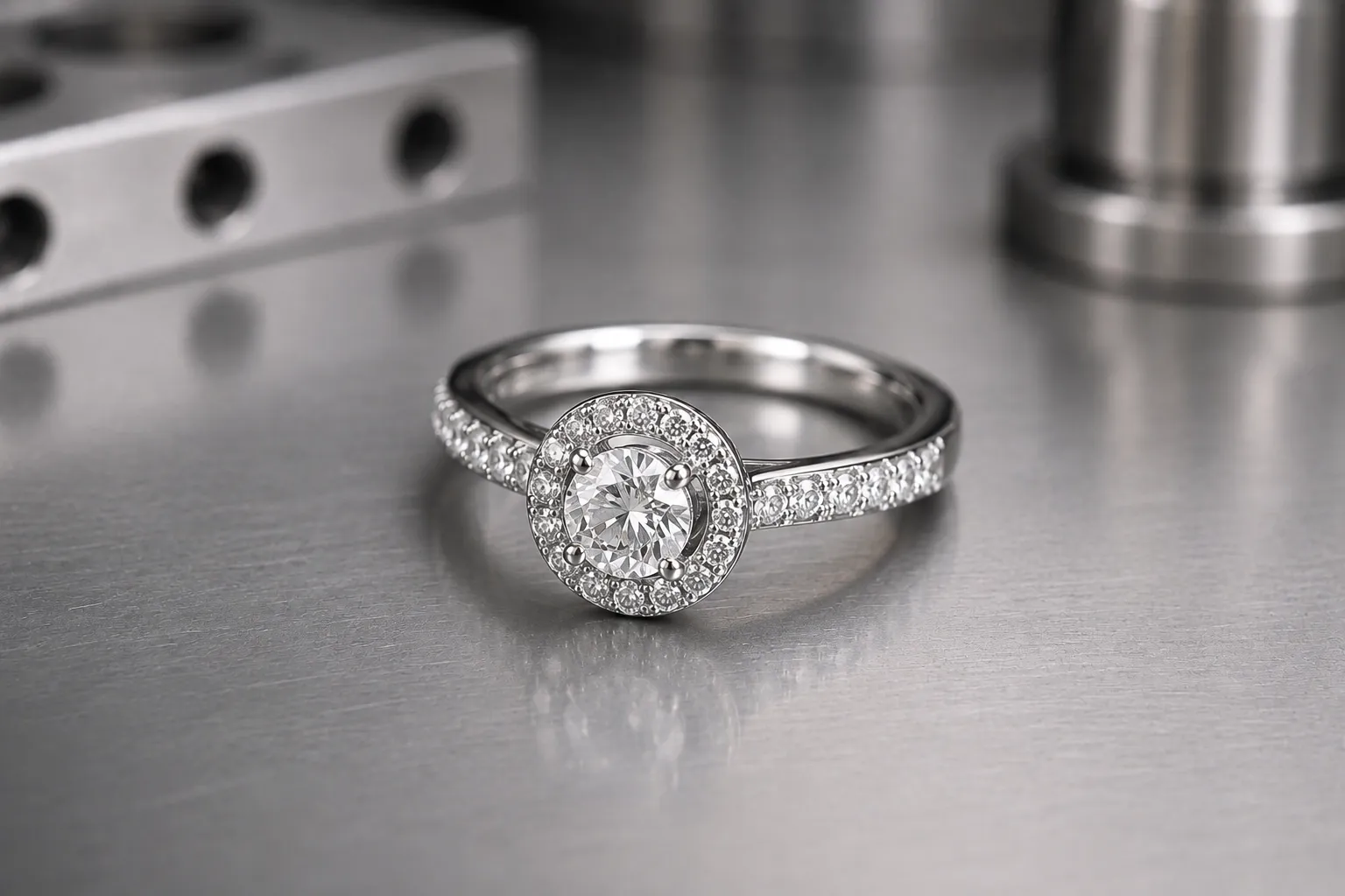 Halo — custom rings, produced to a buyer's own design