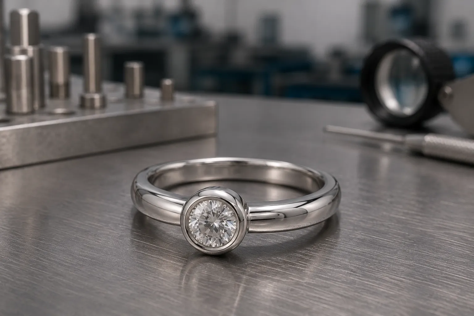 Bezel — stone setting, produced to a buyer's own design
