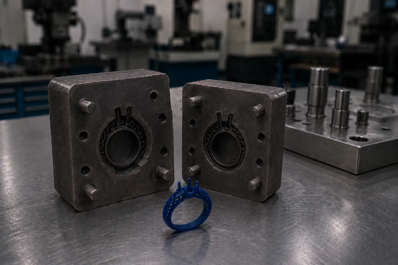Vulcanised rubber mold — jewelry tooling, produced to a buyer's own design