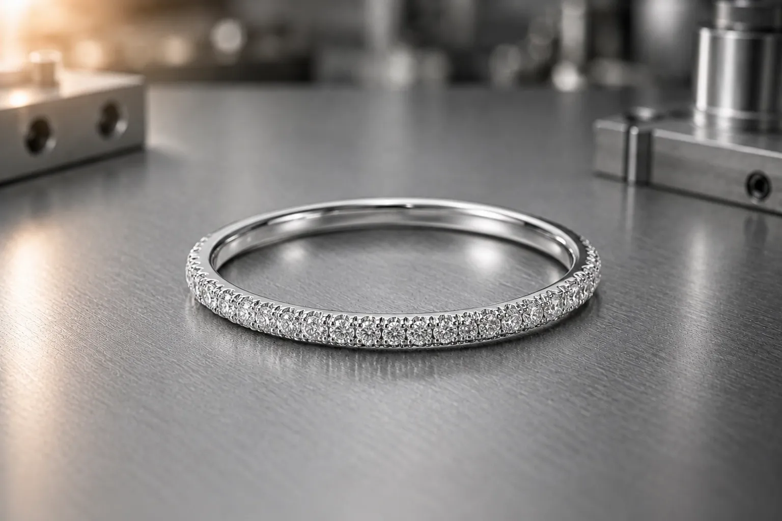 Pavé ring — women's jewelry manufacturing, produced to a buyer's own design