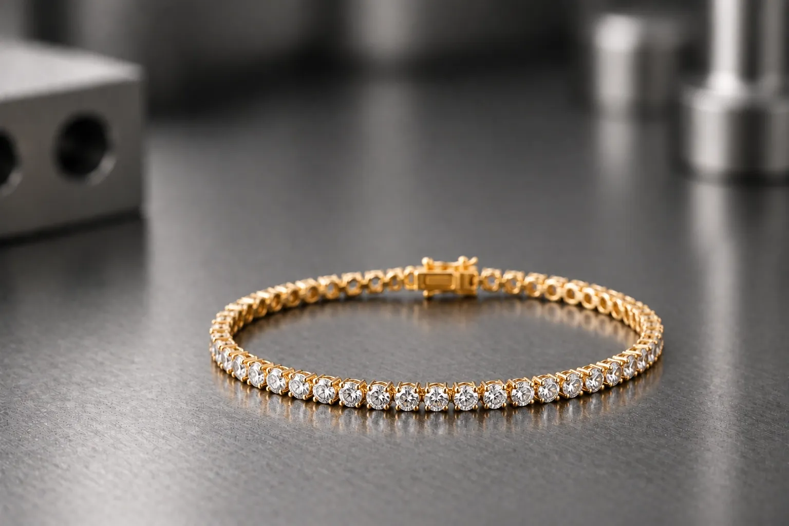 Tennis bracelet — women's jewelry manufacturing, produced to a buyer's own design